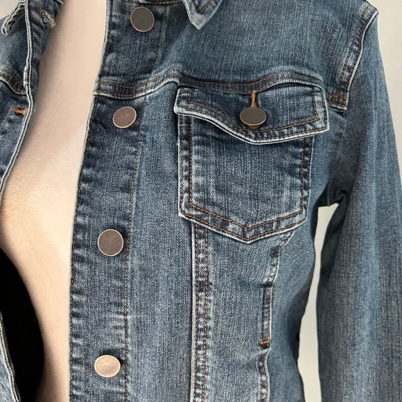 Kut from the Kloth Blue Denim Jacket - Picture 2 of 7